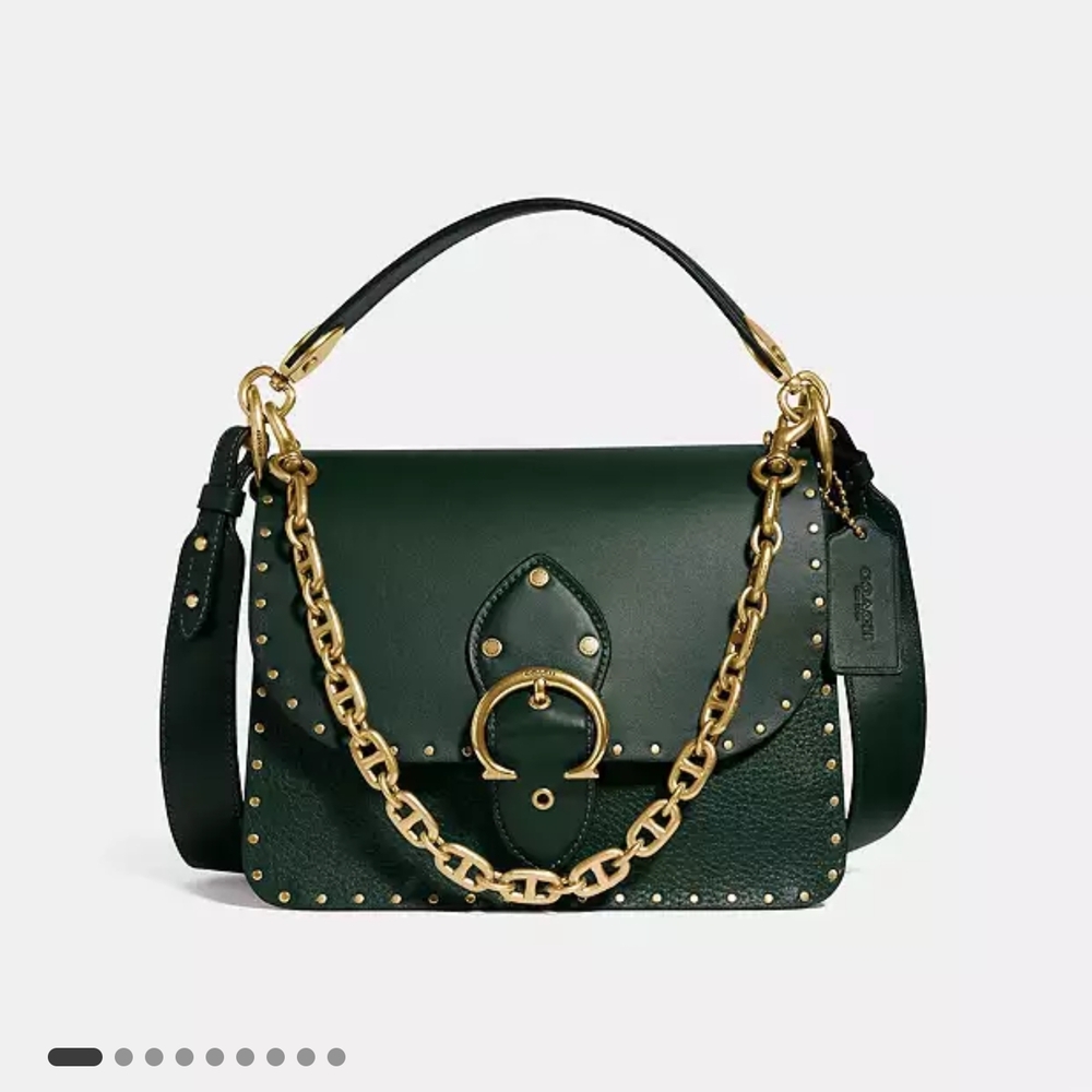 Coach Beat Bag w/Rivets - Amazon Green